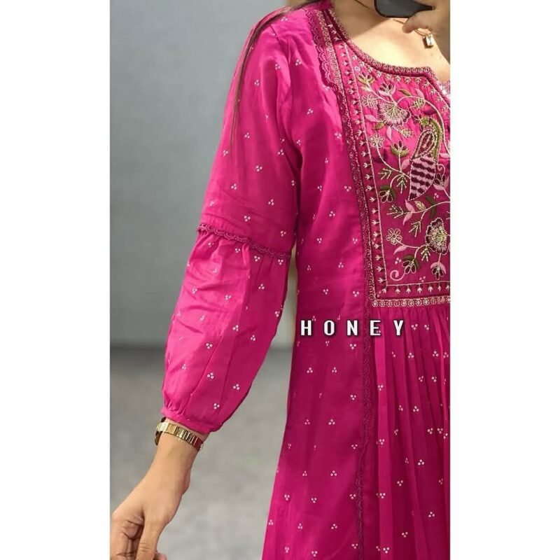🌺 কালারফুল সুতি থ্রি পিস 🌺 - Image 3