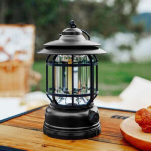 Rechargeable led camping hurricane lamp