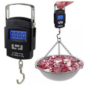 Portable Electronic Weight Scale – Black
