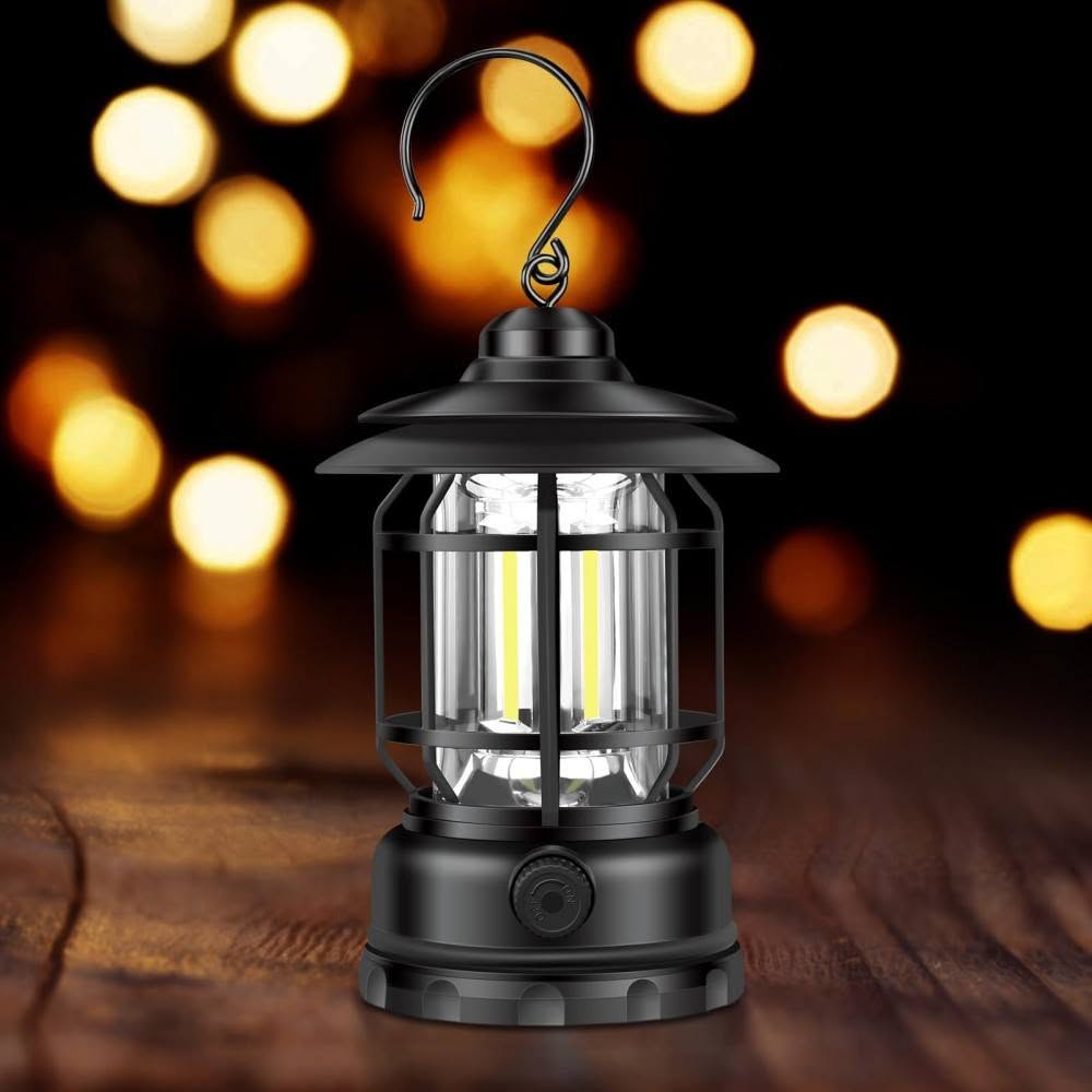 Retro Camping Lamp Rechargeable