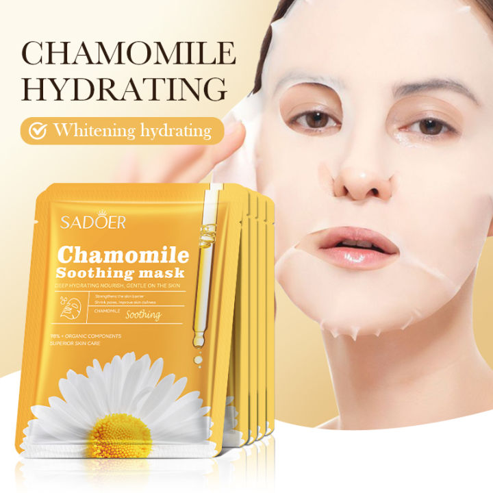 SADOER Chamomile Soothing Facial Mask (5 Piece) - Image 3