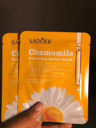 SADOER Chamomile Soothing Facial Mask (5 Piece) - Image 4