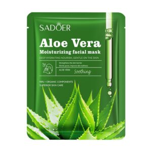 SADOER Aloe Vera Moisturizing Facial Mask (5 Piece)