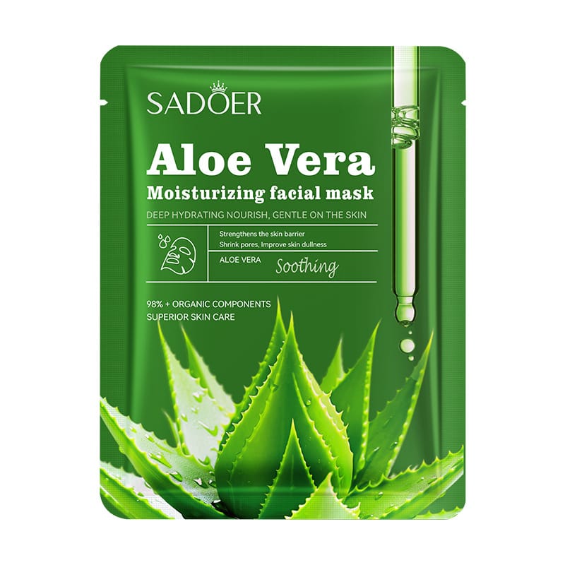 SADOER Aloe Vera Moisturizing Facial Mask (5 Piece)