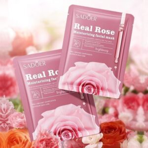 SADOER Real Rose Moisturizing Facial Mask (5 Piece)